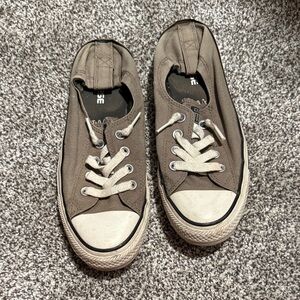 Brown Casual Sneakers with White Laces